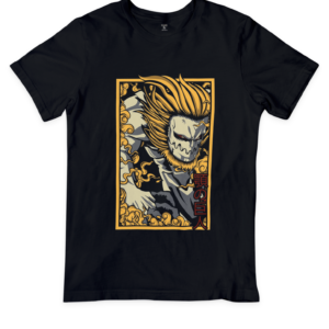 Anime demon design t-shirt - captivating artwork featuring a powerful and menacing anime demon