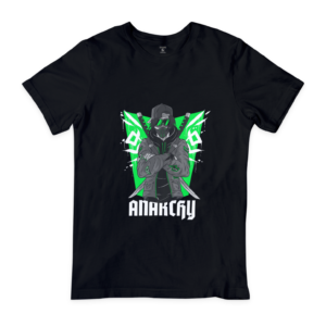 Anarchy design t-shirt featuring a bold and rebellious graphic print