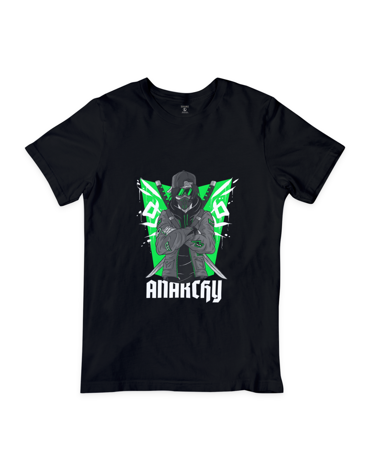Anarchy design t-shirt featuring a bold and rebellious graphic print