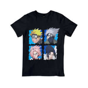 Naruto t-shirt - vibrant design featuring Naruto Uzumaki and iconic characters from the anime series