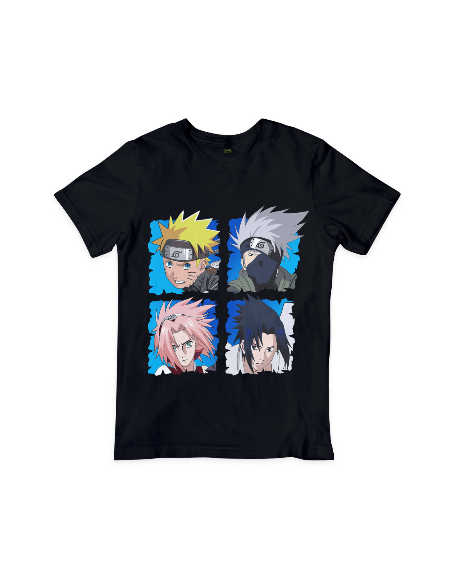 Naruto t-shirt - vibrant design featuring Naruto Uzumaki and iconic characters from the anime series