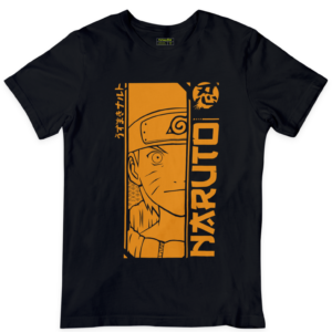 Naruto orange design t-shirt - vibrant artwork featuring iconic Naruto characters in a striking orange color palette